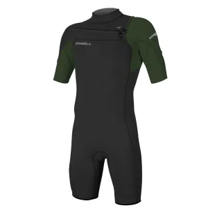 O'Neill Hammer 2mm Chest Zip Shortie  - Black/Dark Olive/Black
