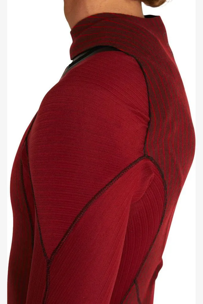 O'NEILL HYPERFREAK FIRE BACK ZIP FULL 3/2MM WETSUIT - GUNMETAL/BLACK/MARINE