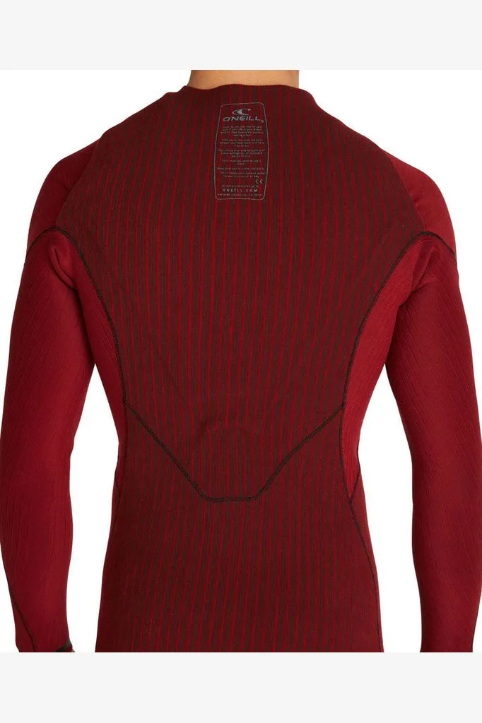 O'NEILL HYPERFREAK FIRE BACK ZIP FULL 3/2MM WETSUIT - GUNMETAL/BLACK/MARINE