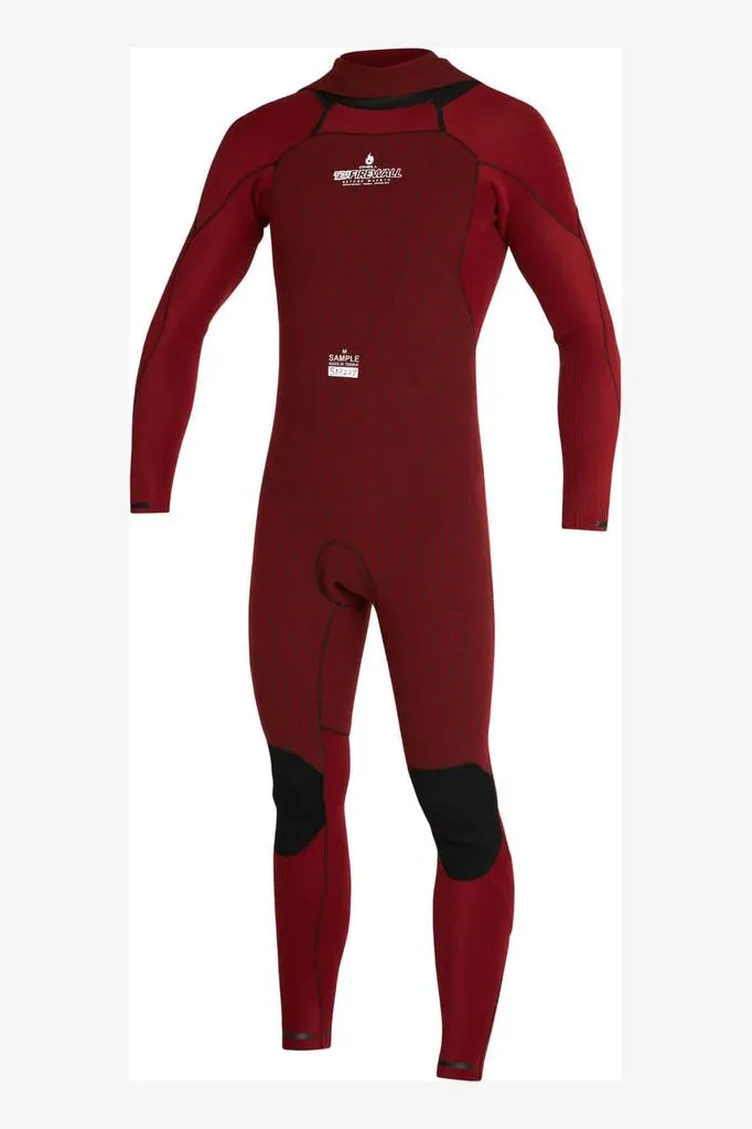 O'NEILL HYPERFREAK FIRE BACK ZIP FULL 3/2MM WETSUIT - GUNMETAL/BLACK/MARINE