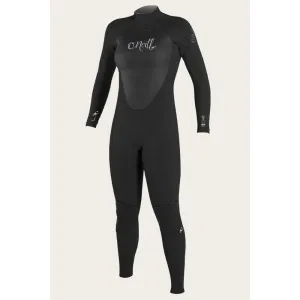 O'NEILL WMS EPIC 3/2 BACK ZIP BLACK