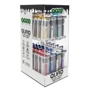 OOZE Quad 510 Battery Display - Assorted Colors - (48 Count Display)