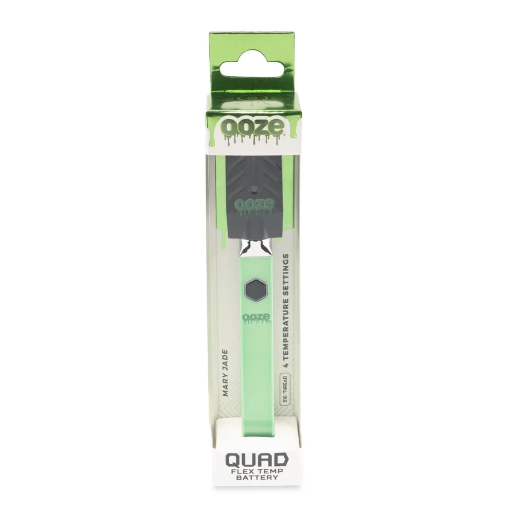 OOZE Quad 510 Thread 500 mAh Square Vape Pen Battery with USB Charger - Various Colors - (1 Count)