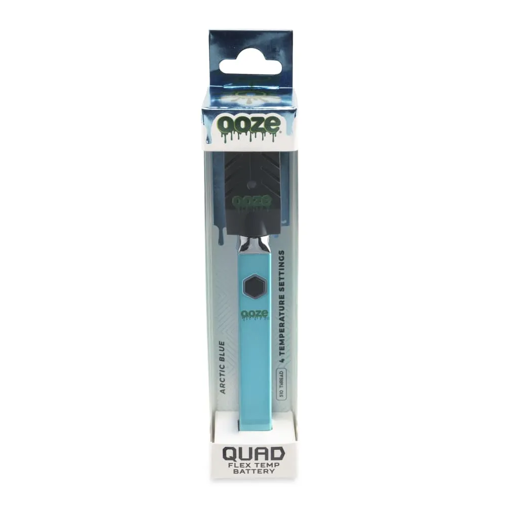 OOZE Quad 510 Thread 500 mAh Square Vape Pen Battery with USB Charger - Various Colors - (1 Count)