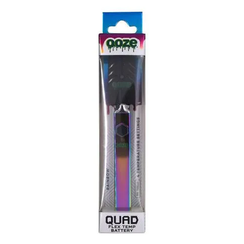 OOZE Quad 510 Thread 500 mAh Square Vape Pen Battery with USB Charger - Various Colors - (1 Count)