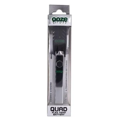 OOZE Quad 510 Thread 500 mAh Square Vape Pen Battery with USB Charger - Various Colors - (1 Count)