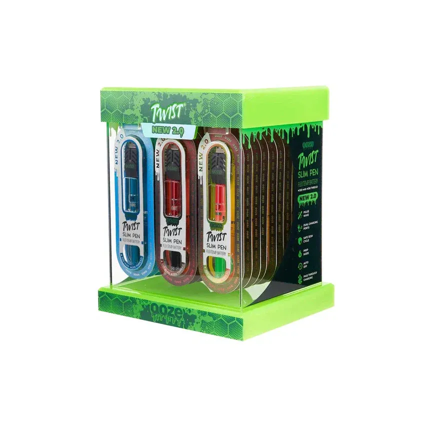 OOZE Twist Slim Pen 2.0 - 2 Color Combos - (24 Count Display)