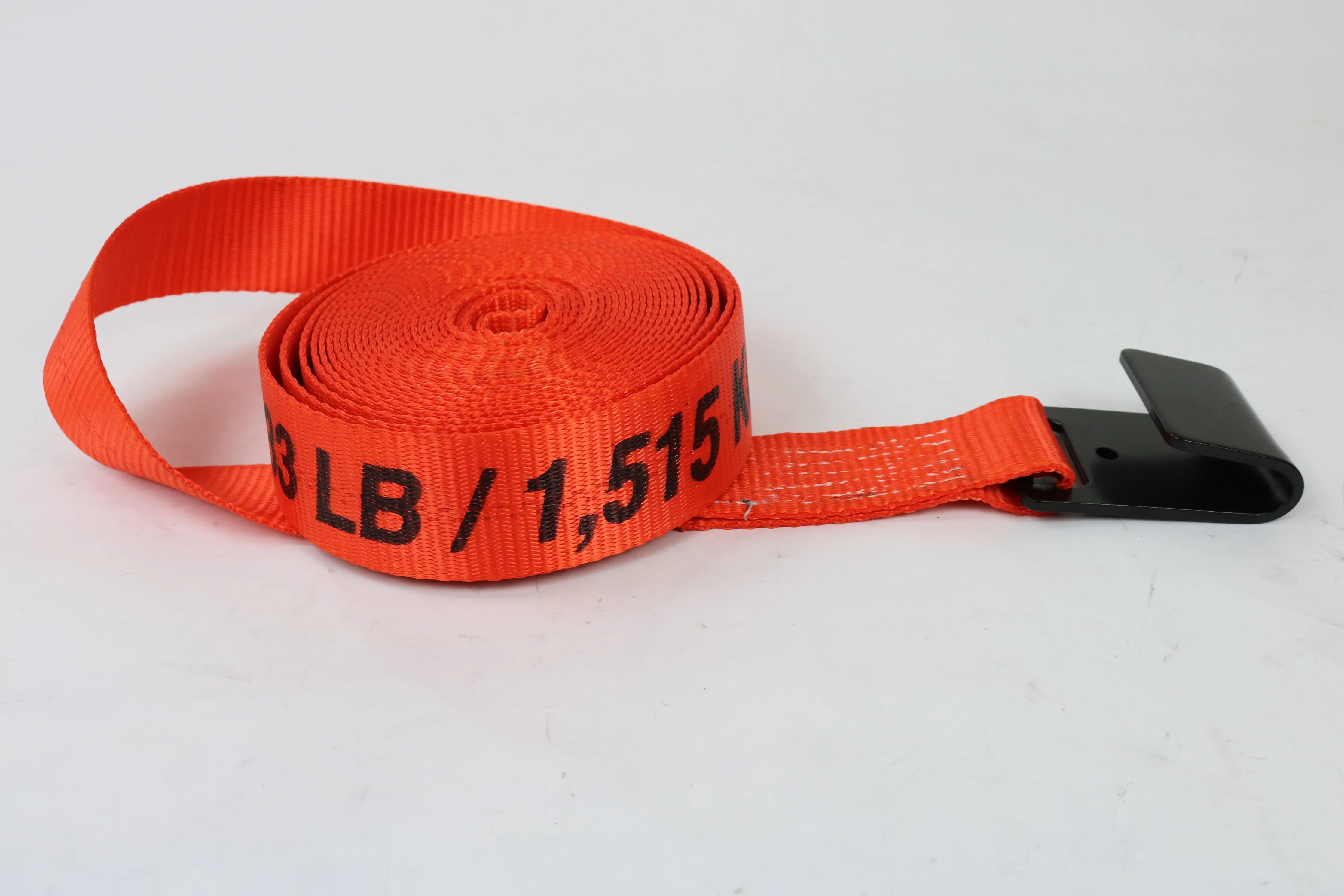 Orange 2" x 30' Ratchet Assembly with Flat Hook | Pack of 8