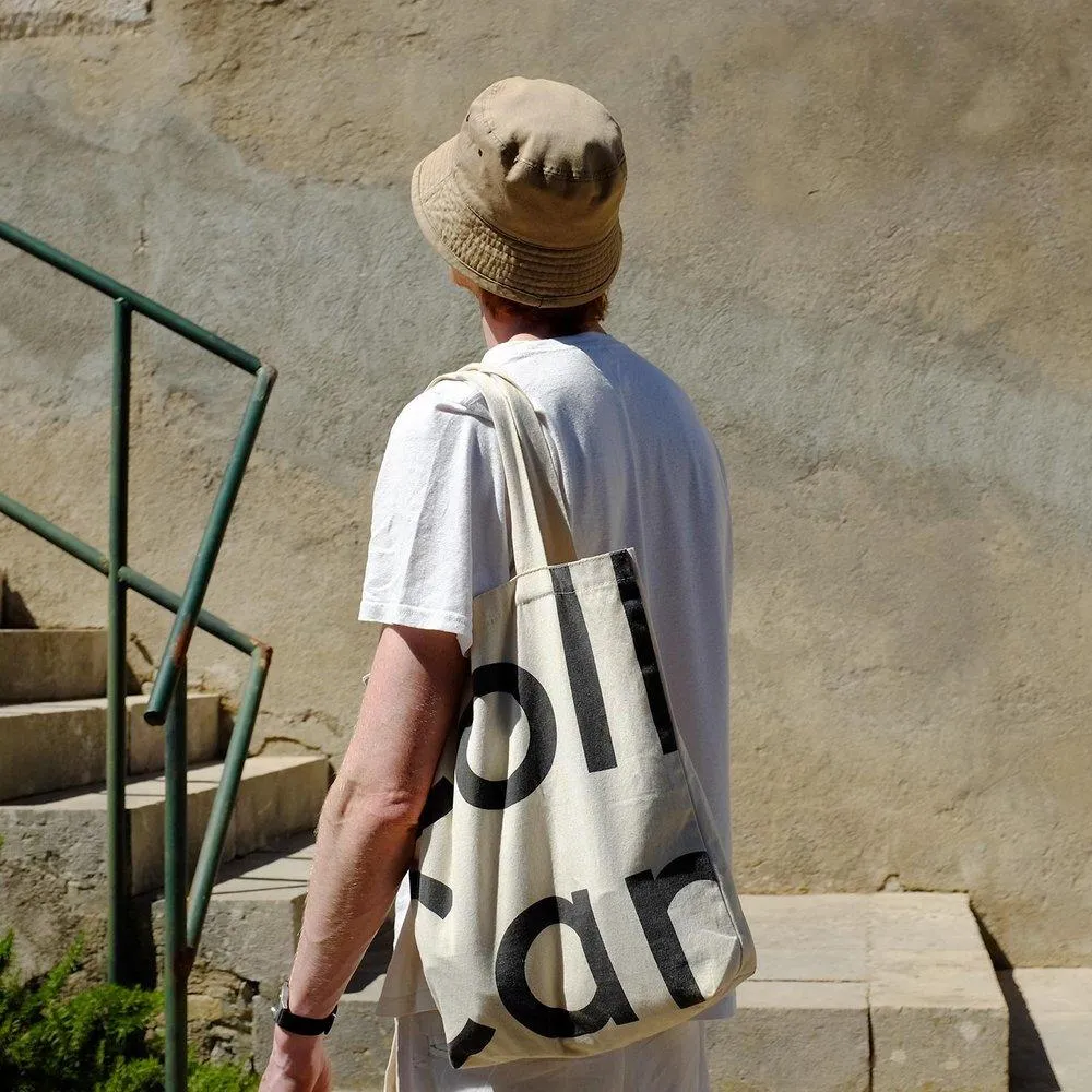 Organic Cotton 'Big Logo' Tote Bag