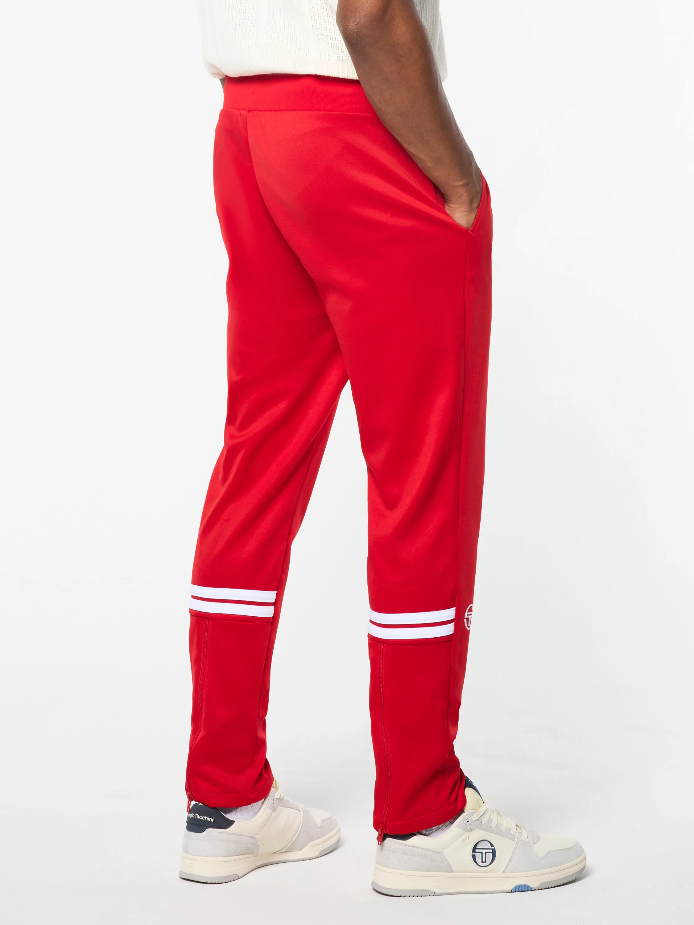 Orion Track Pant- Adrenaline Rush/ White