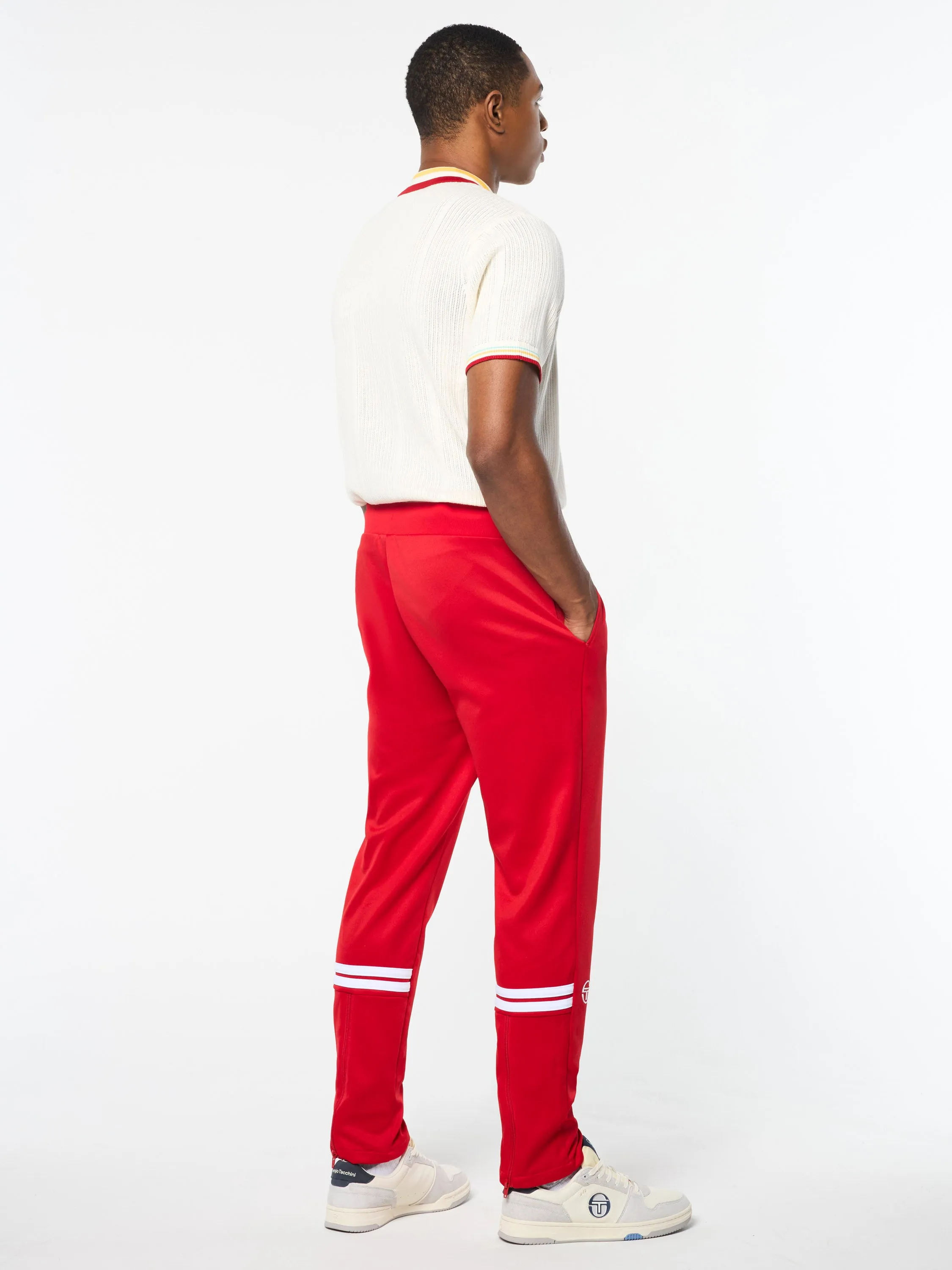 Orion Track Pant- Adrenaline Rush/ White