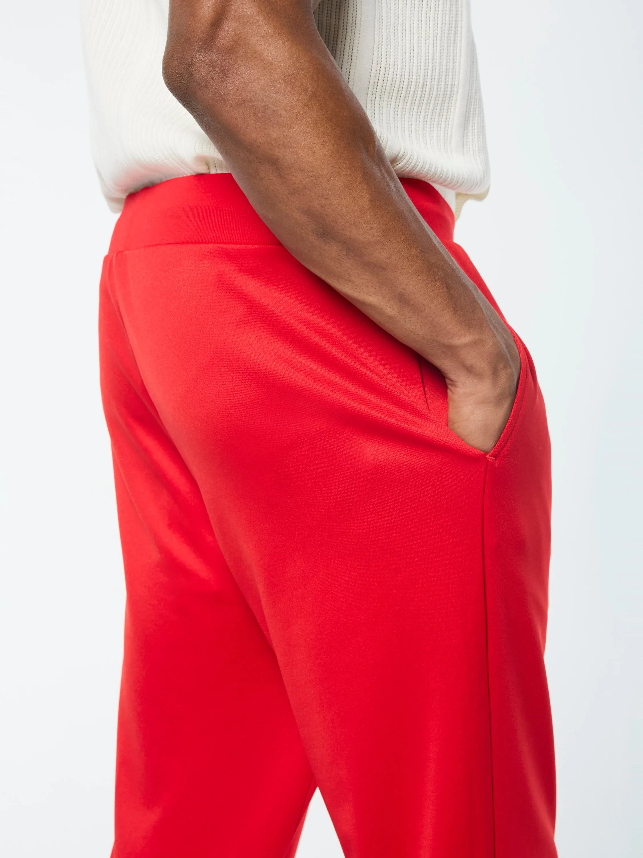 Orion Track Pant- Adrenaline Rush/ White