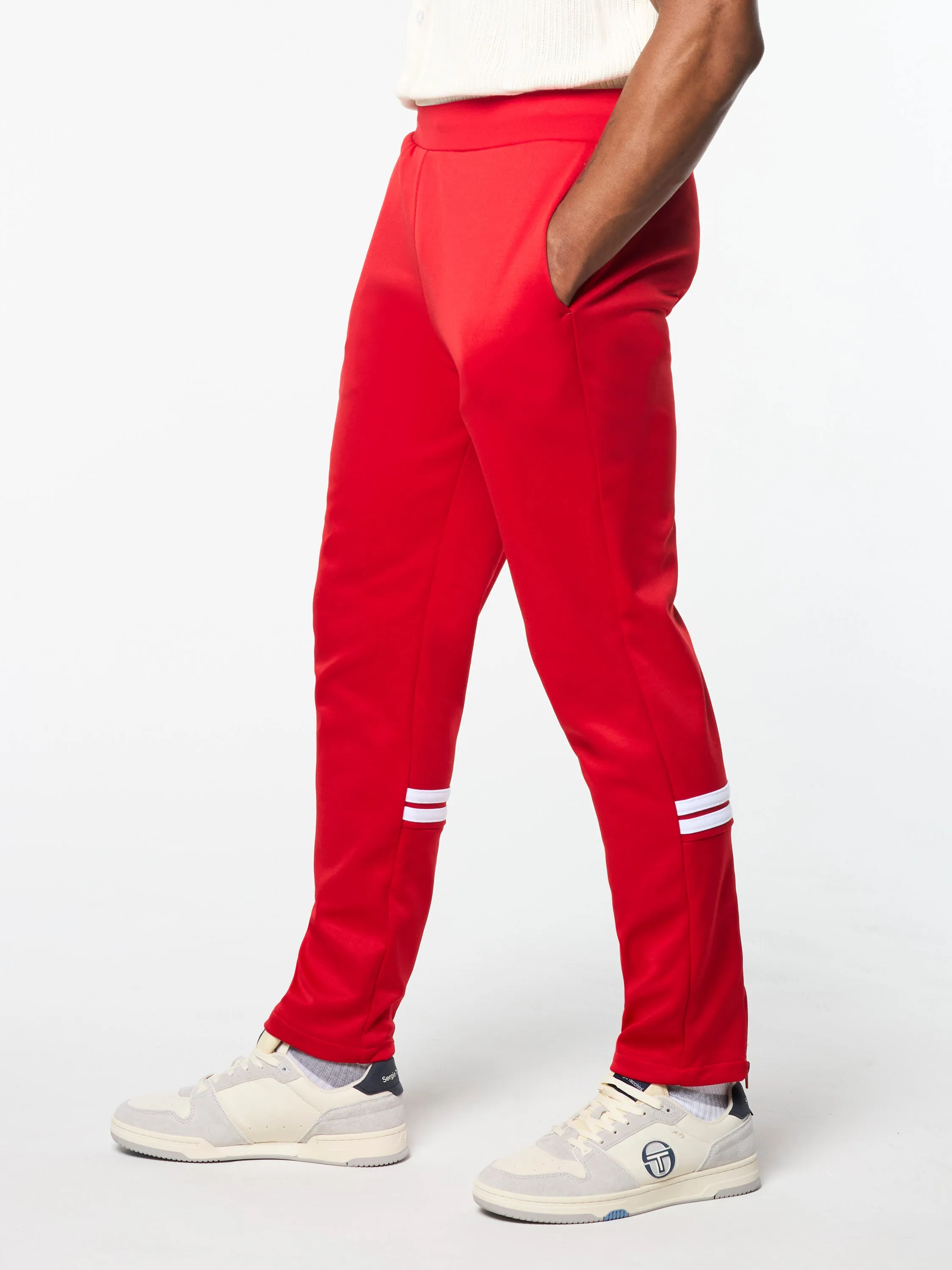 Orion Track Pant- Adrenaline Rush/ White