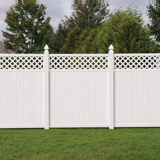 OUTDOOR ESSENTIALS 6 X 6 OLYMPIA LATTICE TOP FENCE PANEL