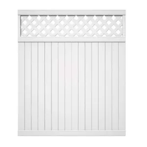 OUTDOOR ESSENTIALS 6 X 6 OLYMPIA LATTICE TOP FENCE PANEL