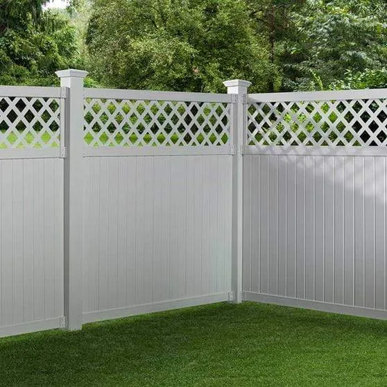 OUTDOOR ESSENTIALS 6 X 6 OLYMPIA LATTICE TOP FENCE PANEL