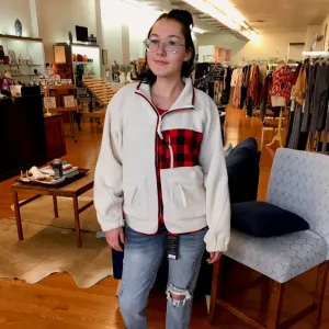 Oversized Sherpa Fleece Jacket