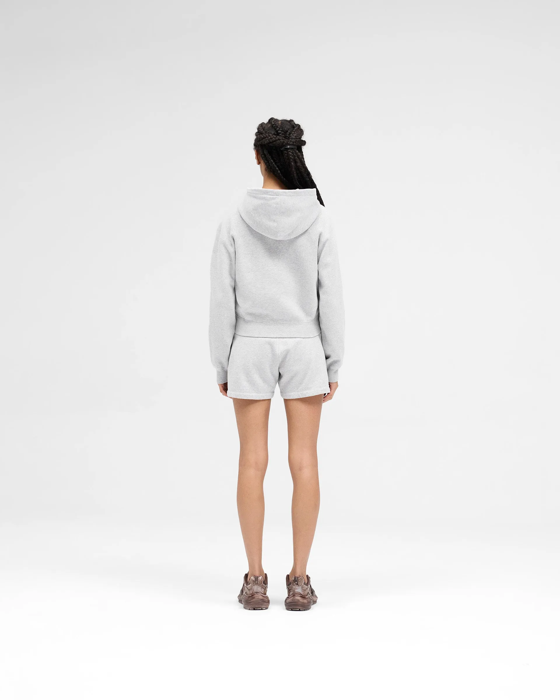 Owners Club Slim Zip Hoodie - Grey Marl