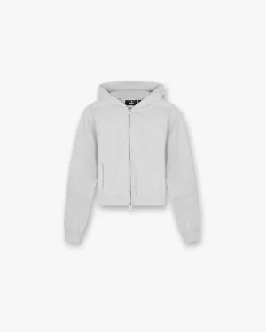 Owners Club Slim Zip Hoodie - Grey Marl