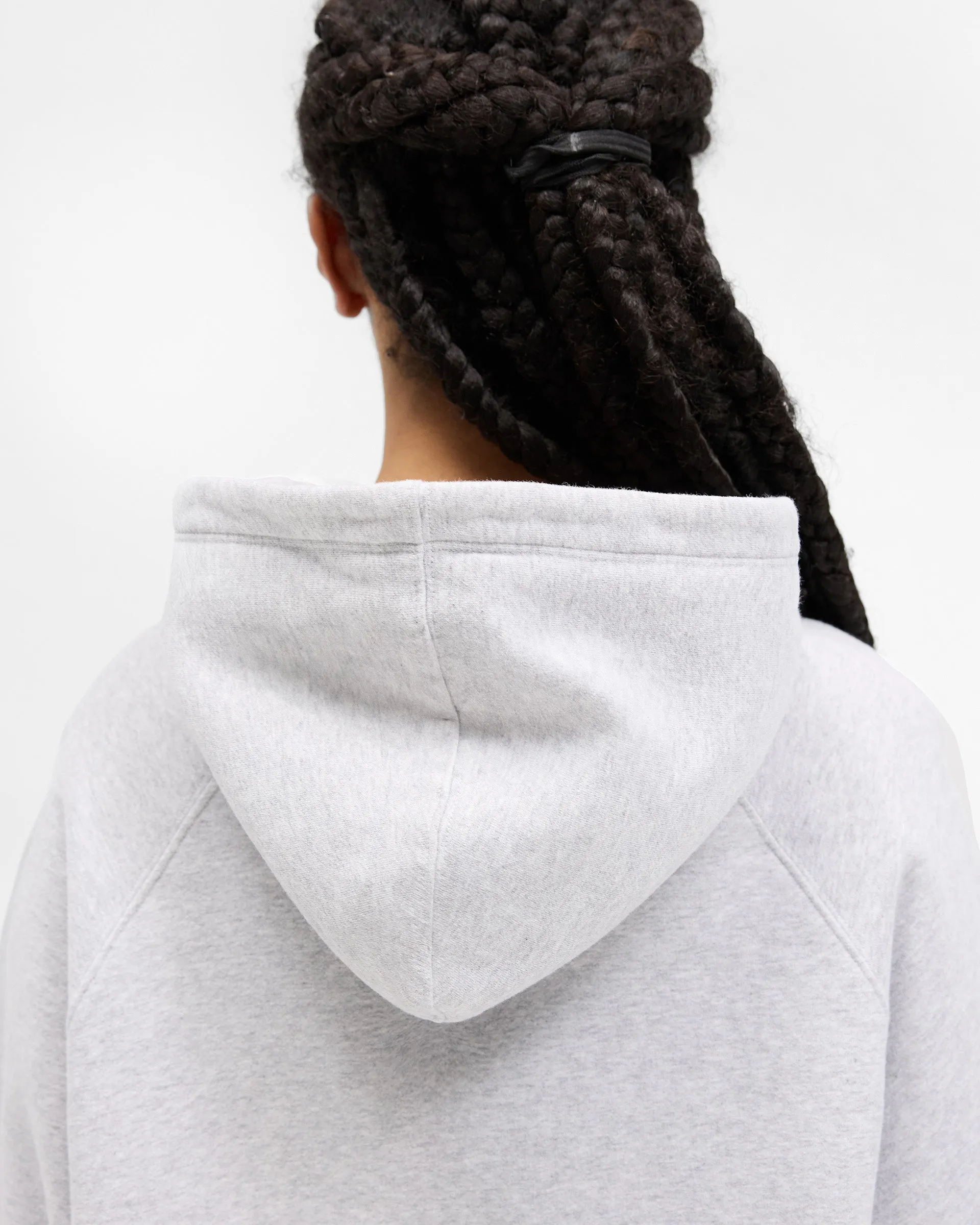 Owners Club Slim Zip Hoodie - Grey Marl
