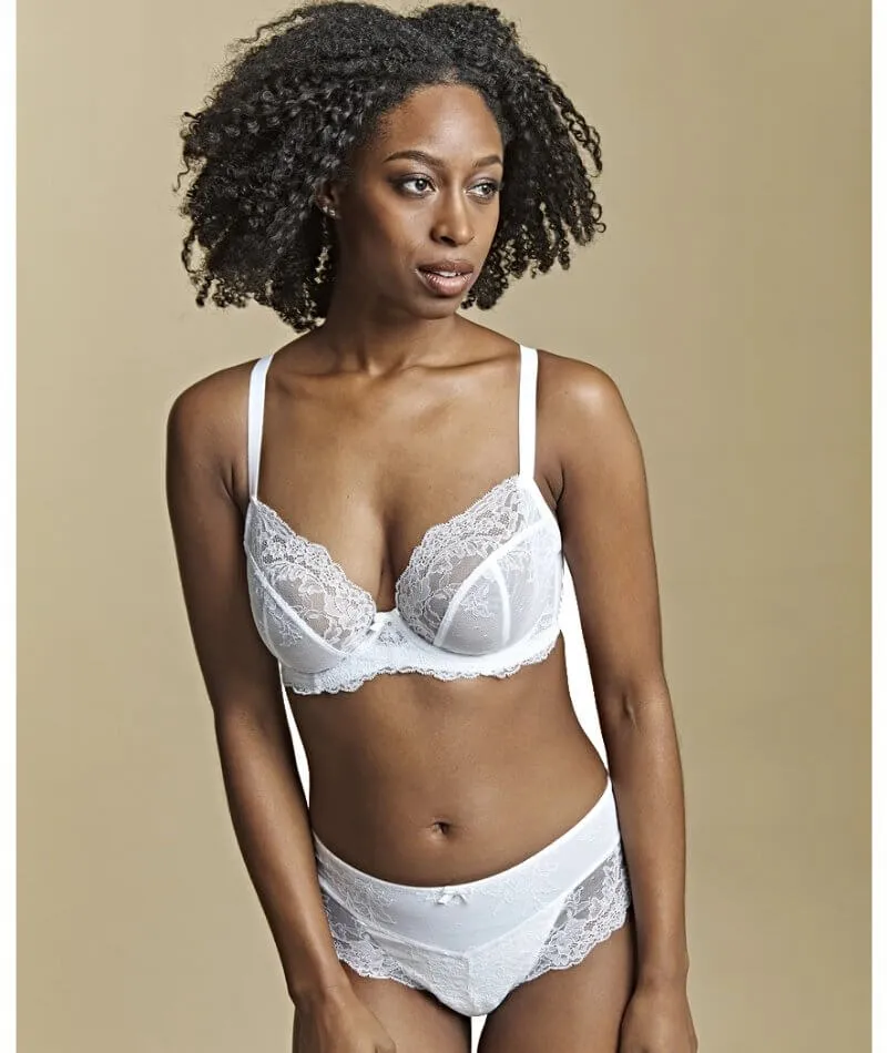 Panache Ana Underwired Plunge Bra - White