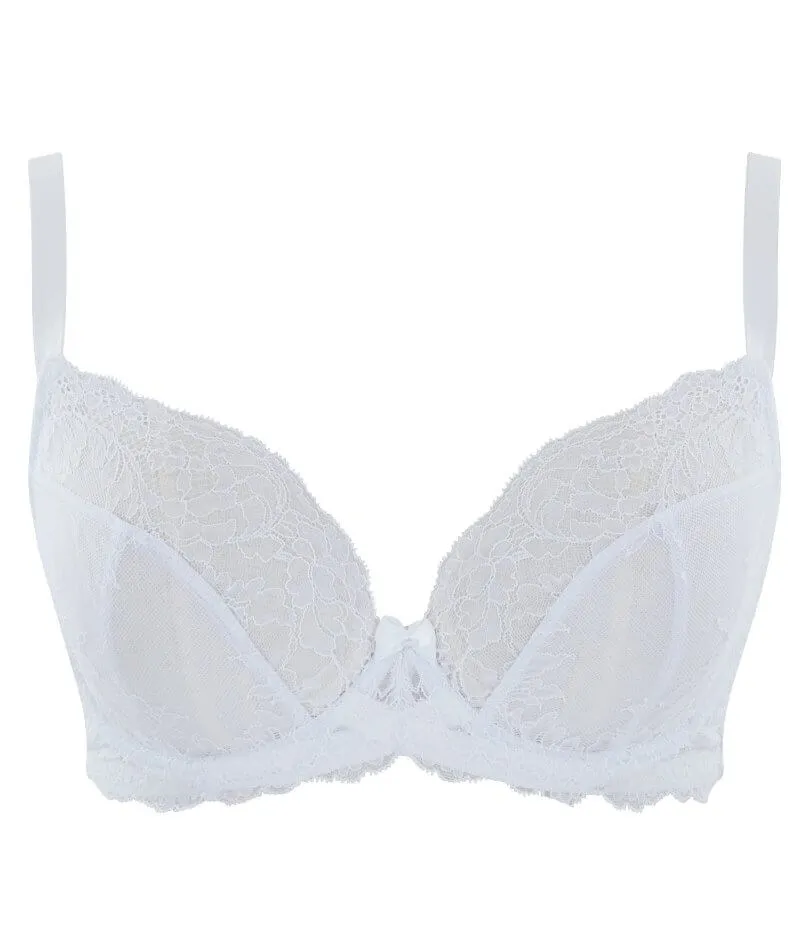 Panache Ana Underwired Plunge Bra - White