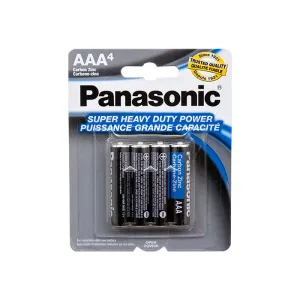 Panasonic Super Heavy Duty Power “AAA” 4 Count Batteries