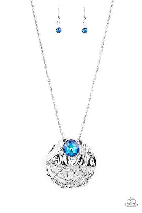 Paparazzi - Lush Lattice - Blue Necklace
