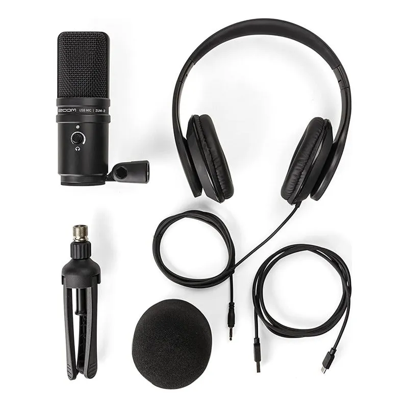 Paquete De Microfono Para Podcast Zoom Zdm-2