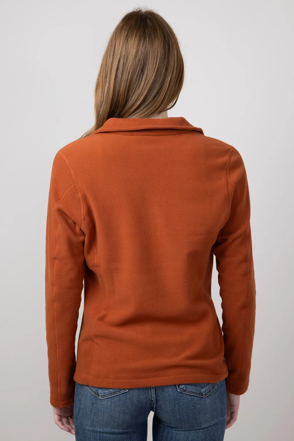 Patagonia Women’s Micro D Quarter Zip Pullover in Burnished Red | 26278-BURR