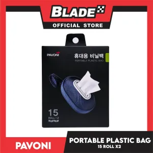 Pavoni Storage Portable Plastic Bag Organizer 15 Roll x 2