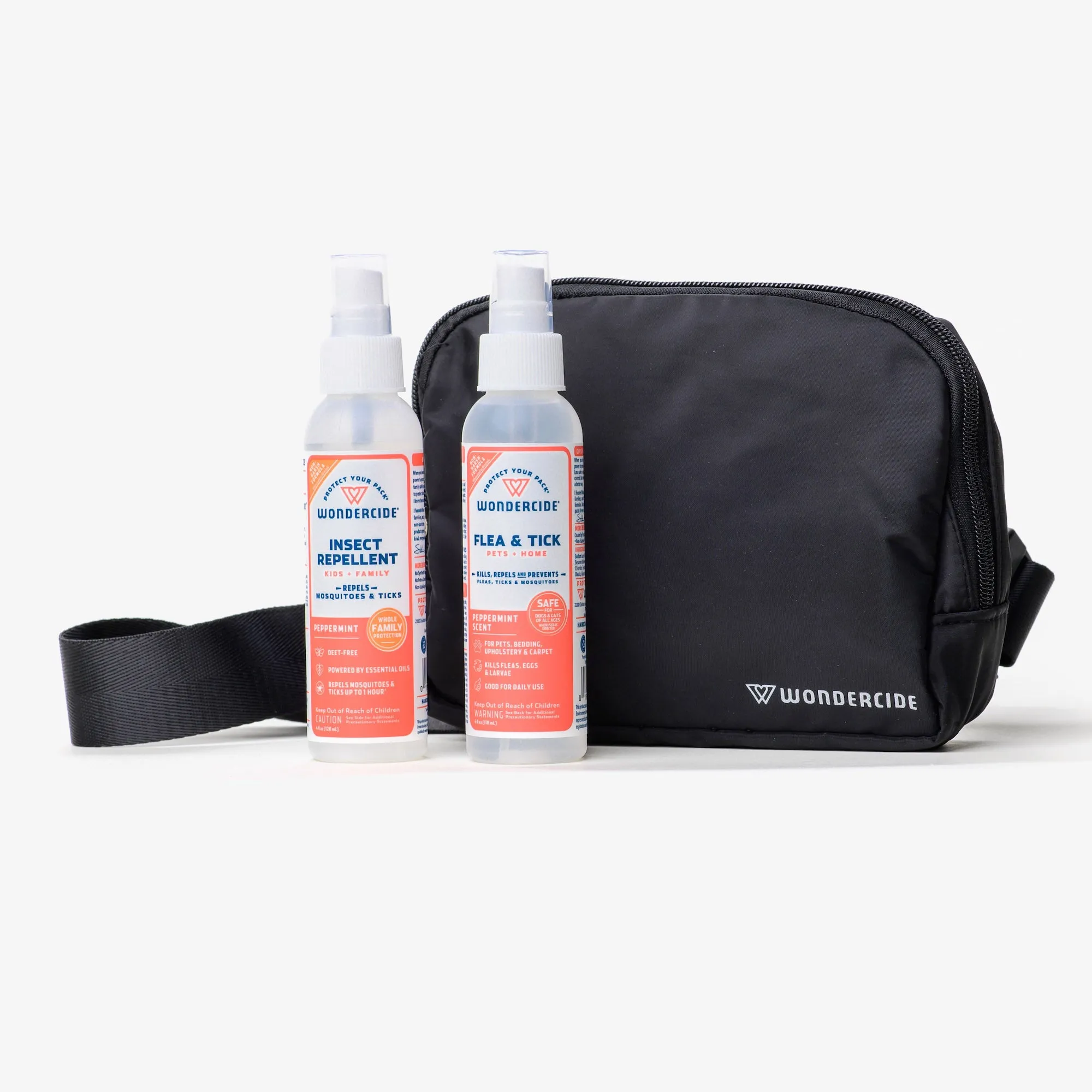 Peppermint Travel Kit with Sling Bag & Bug Sprays for Pets & People