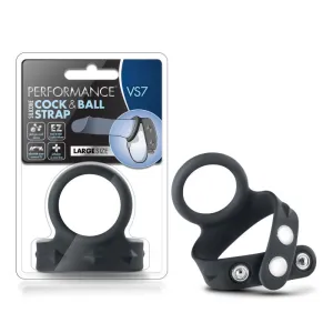 Performance - Vs7 - Silicone C & Ball Strap  Large - Black