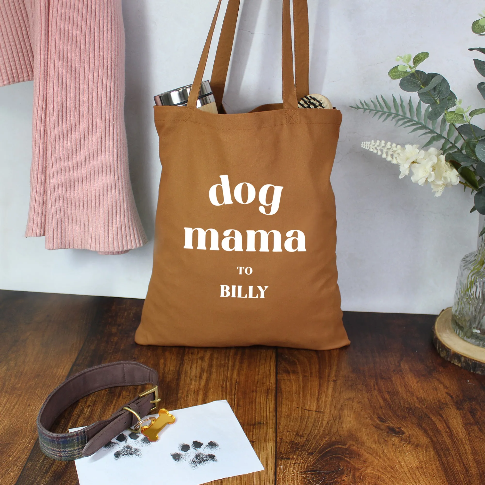 Personalised Dog Mama Tote Bag