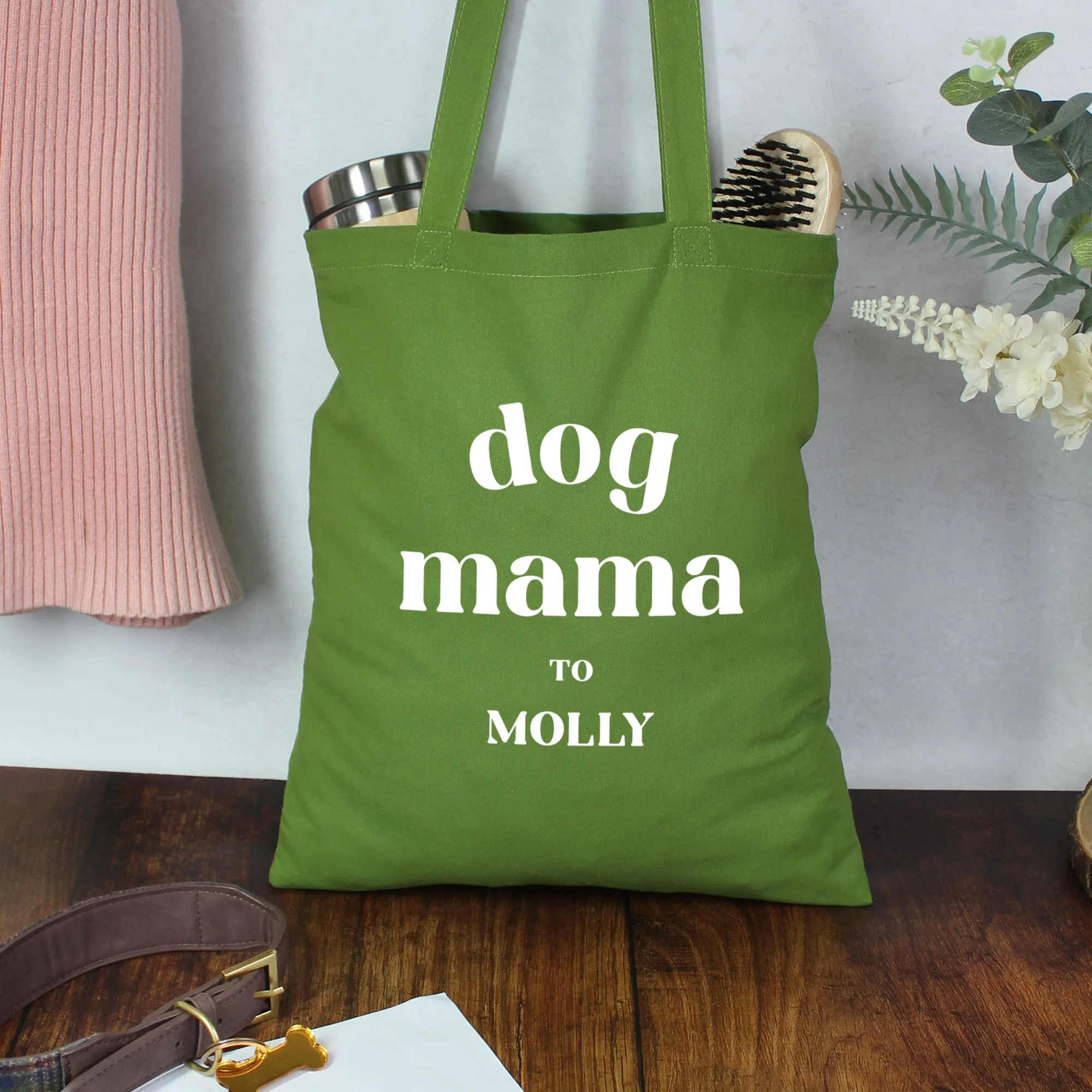 Personalised Dog Mama Tote Bag