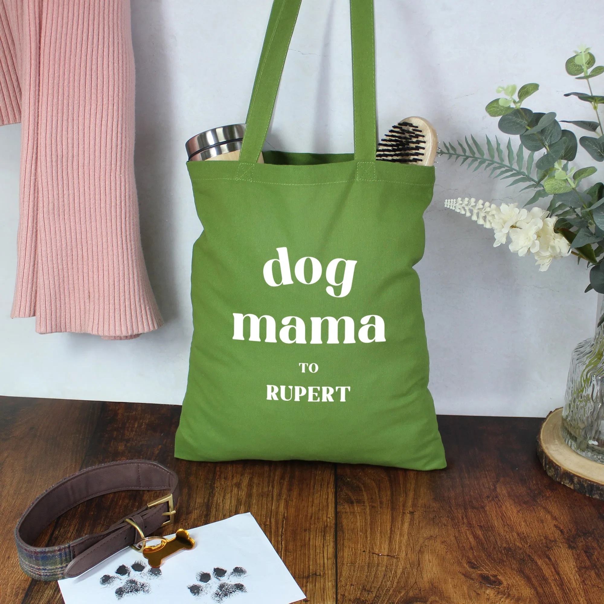 Personalised Dog Mama Tote Bag