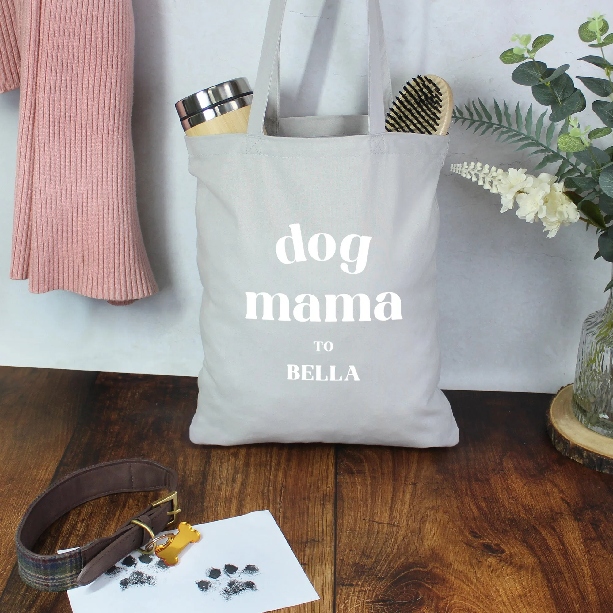 Personalised Dog Mama Tote Bag