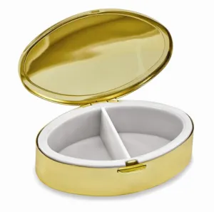 Personalized Silver & Gold Pill Organizer