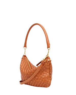 Petit Moyen Messenger in Natural Woven Checker
