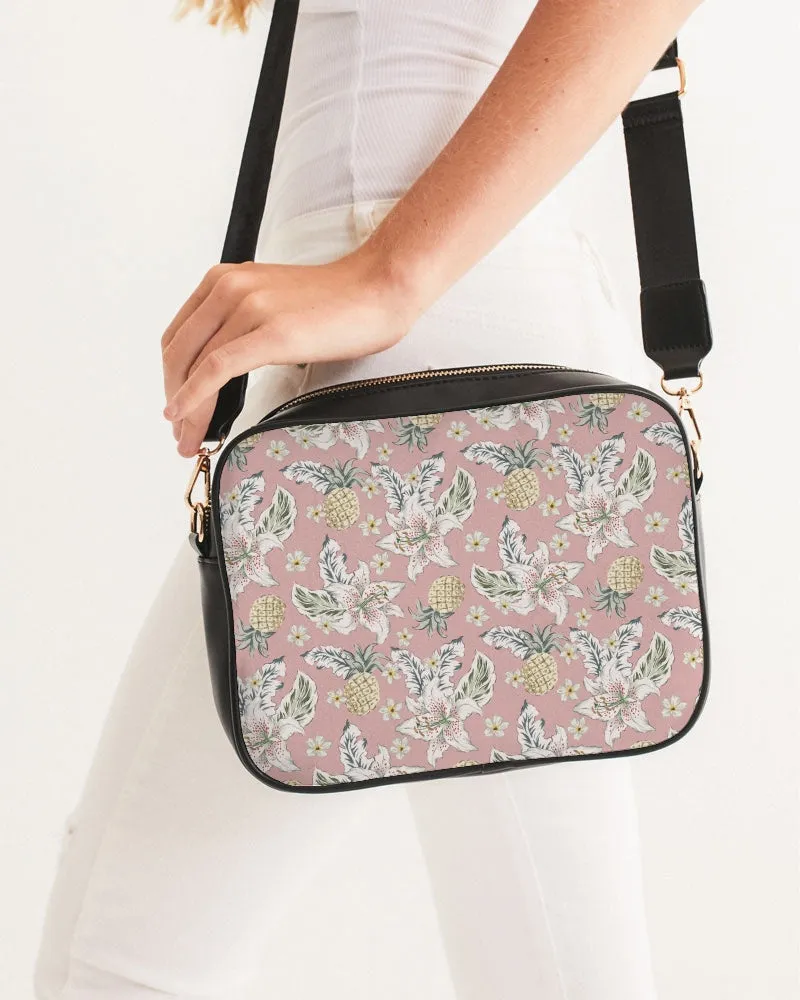 Pineapple Floral Crossbody Bag