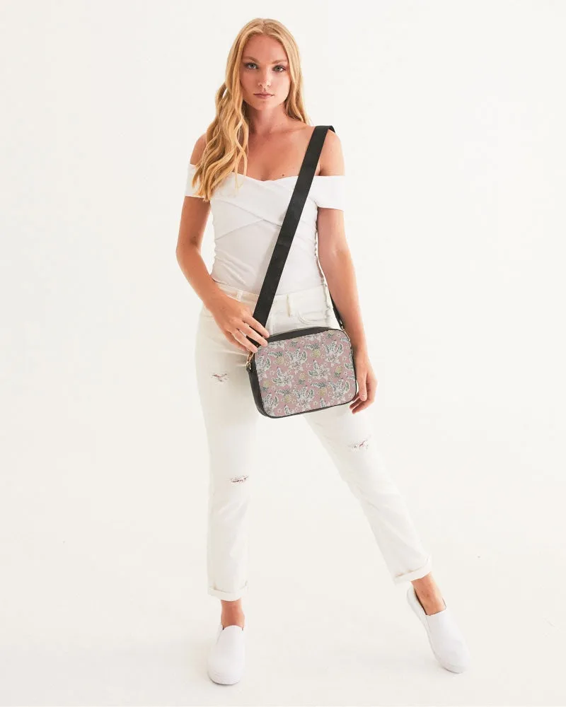 Pineapple Floral Crossbody Bag