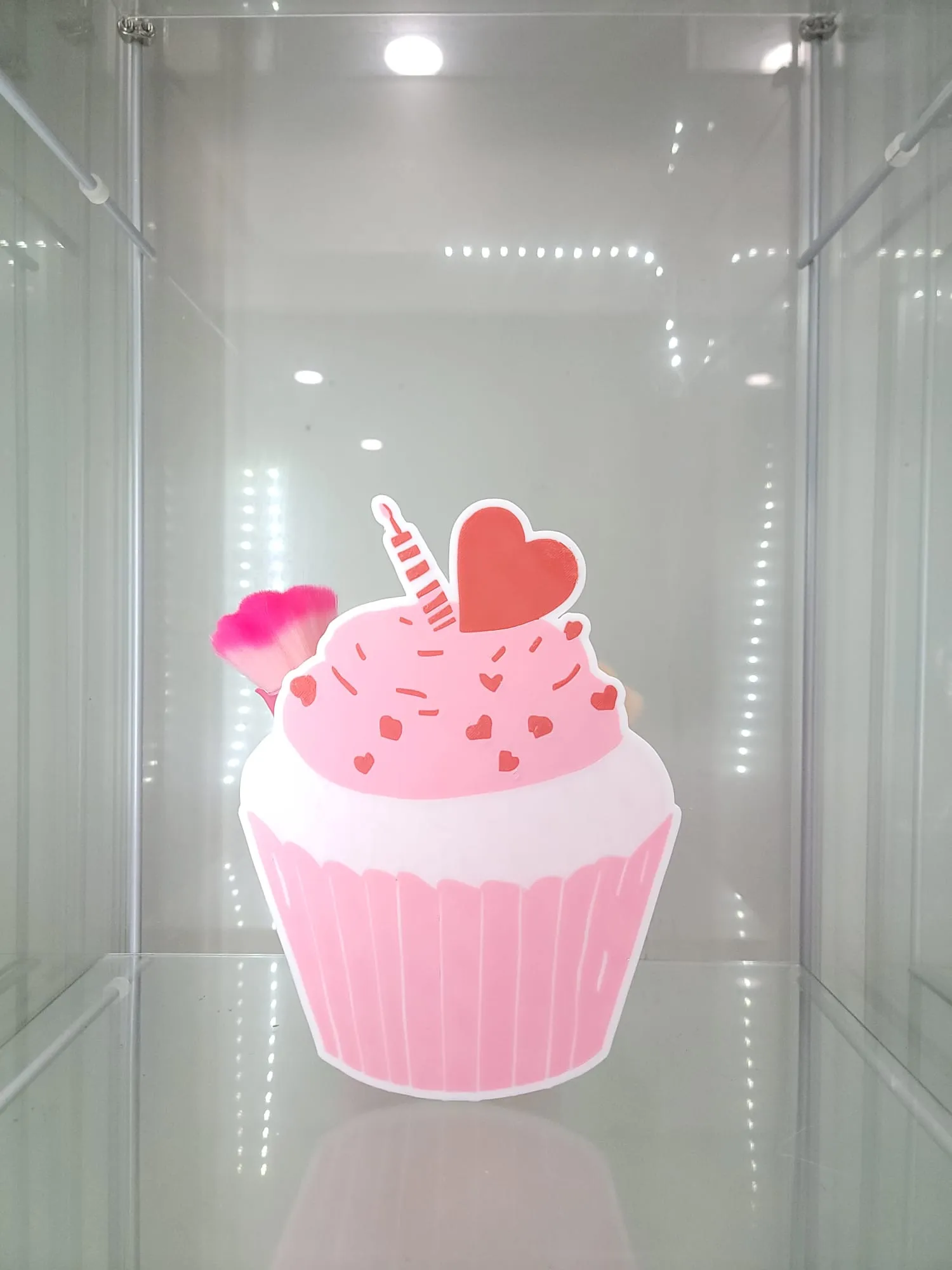 Pink Cupcake Vanity & Home Decor Makeup Organizer Brush Holder