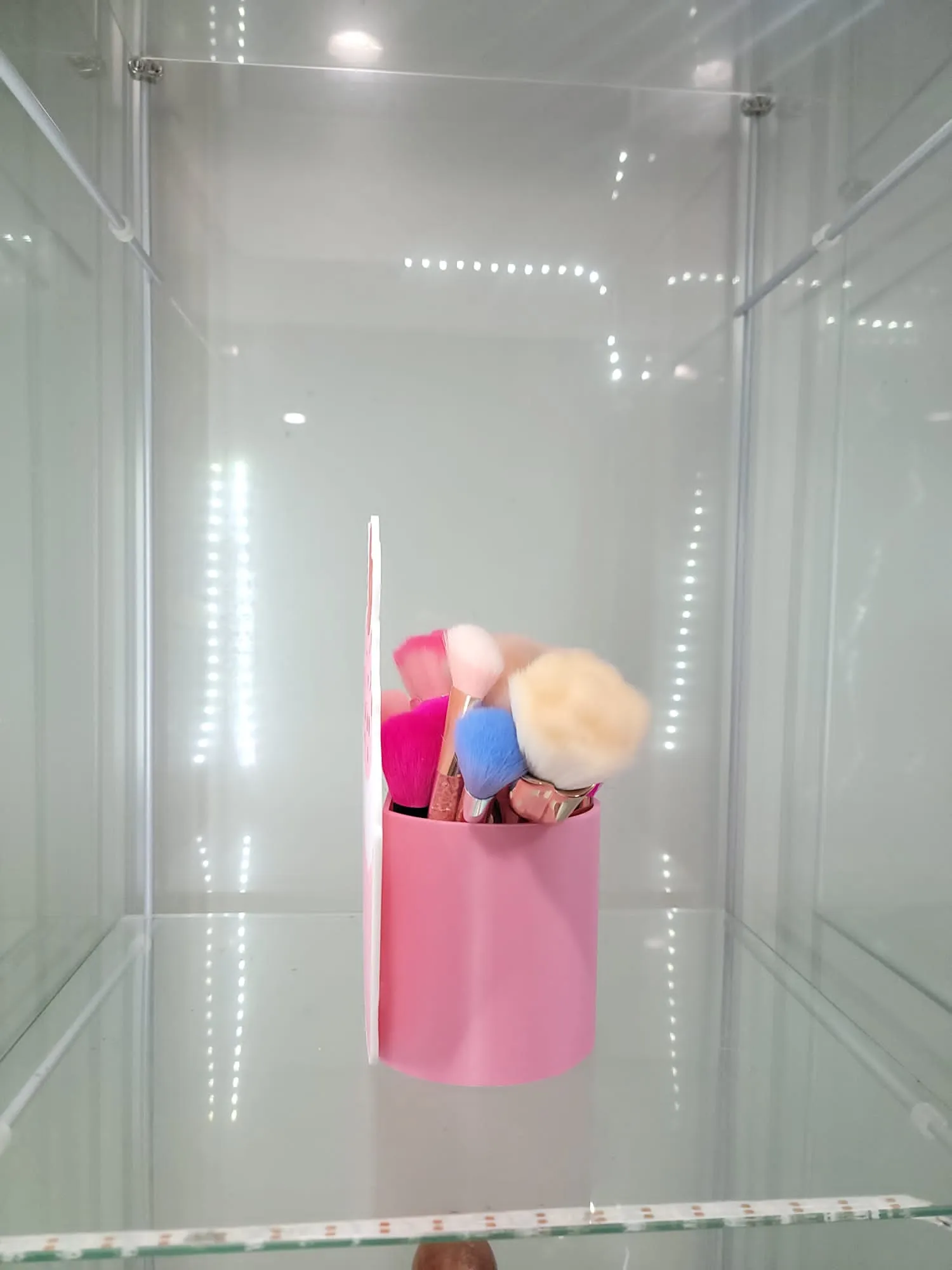 Pink Cupcake Vanity & Home Decor Makeup Organizer Brush Holder