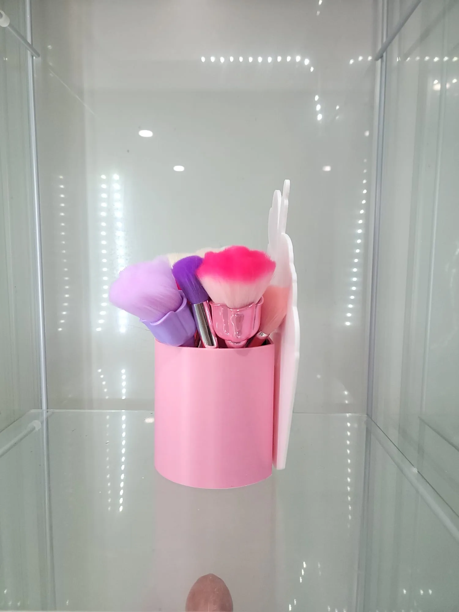 Pink Cupcake Vanity & Home Decor Makeup Organizer Brush Holder