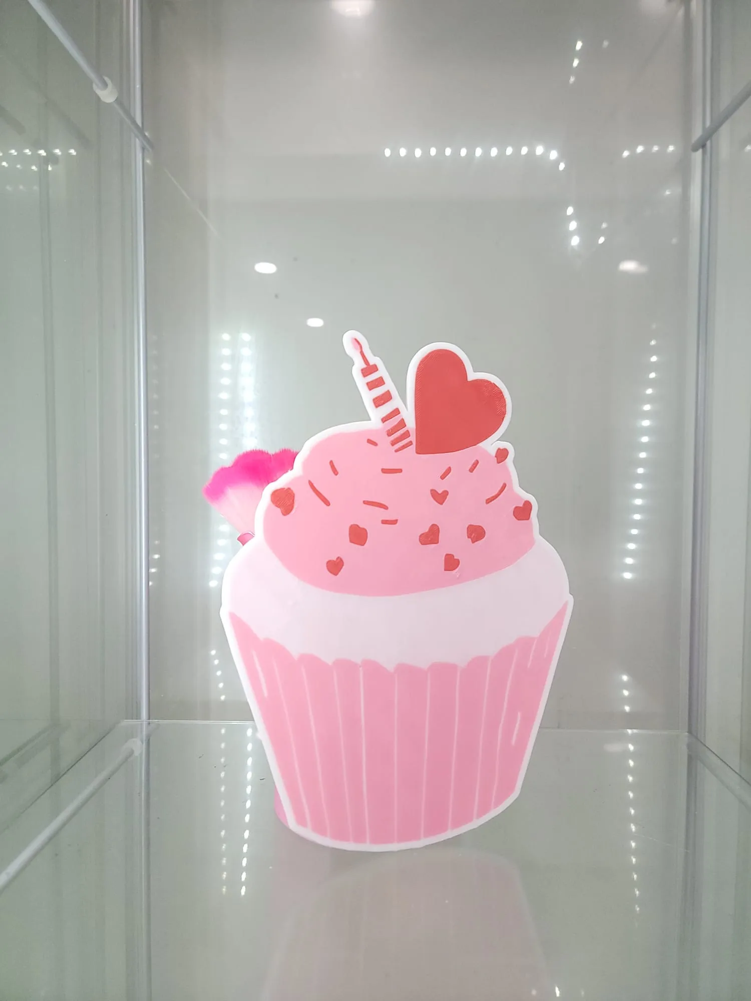 Pink Cupcake Vanity & Home Decor Makeup Organizer Brush Holder