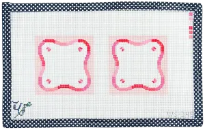 Pink Squiggle Coasters