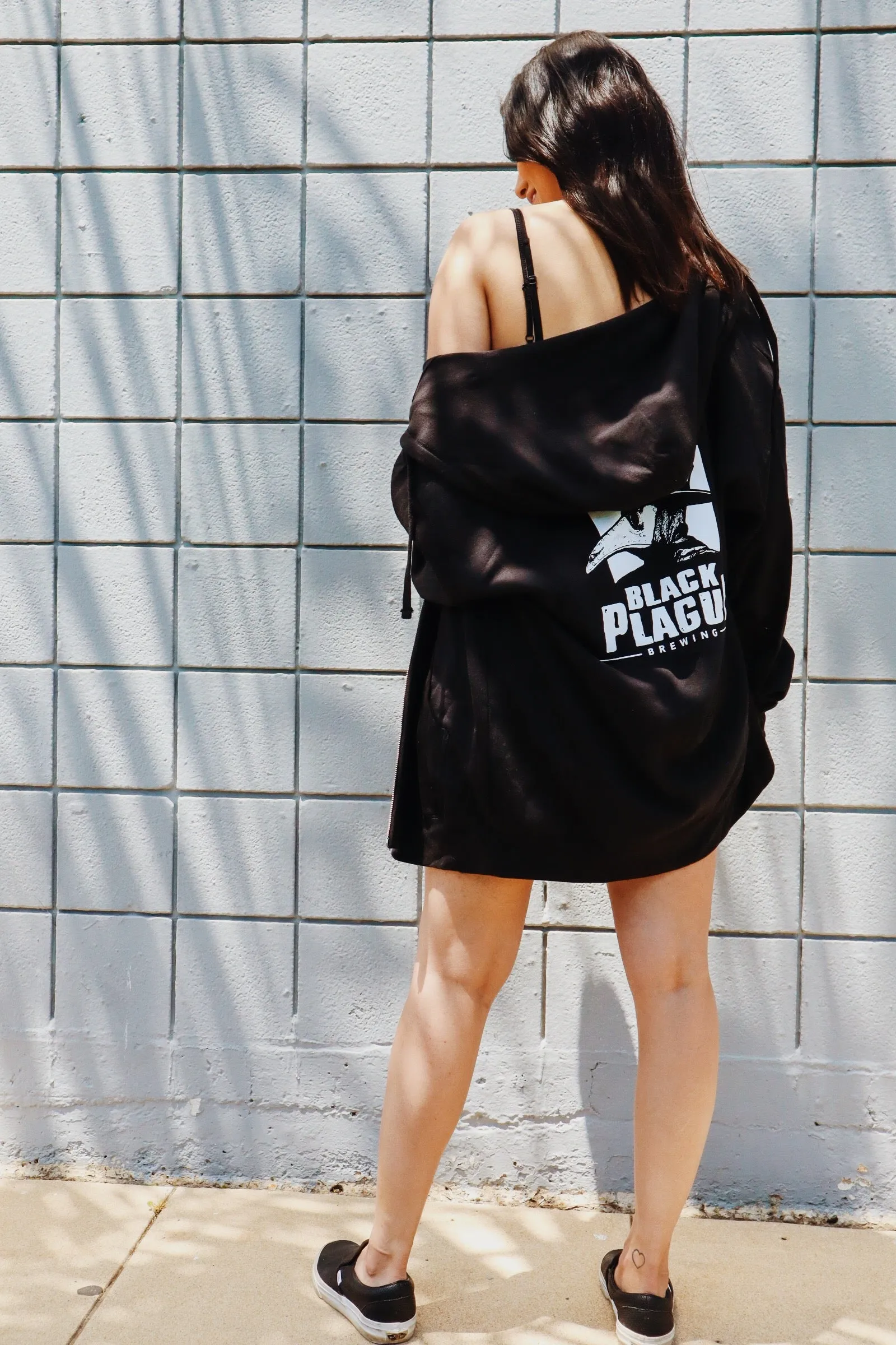 Plague Doctor Zip Fleece - Black