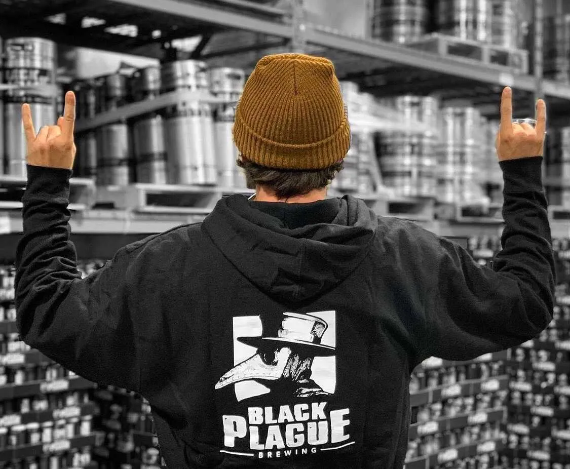 Plague Doctor Zip Fleece - Black