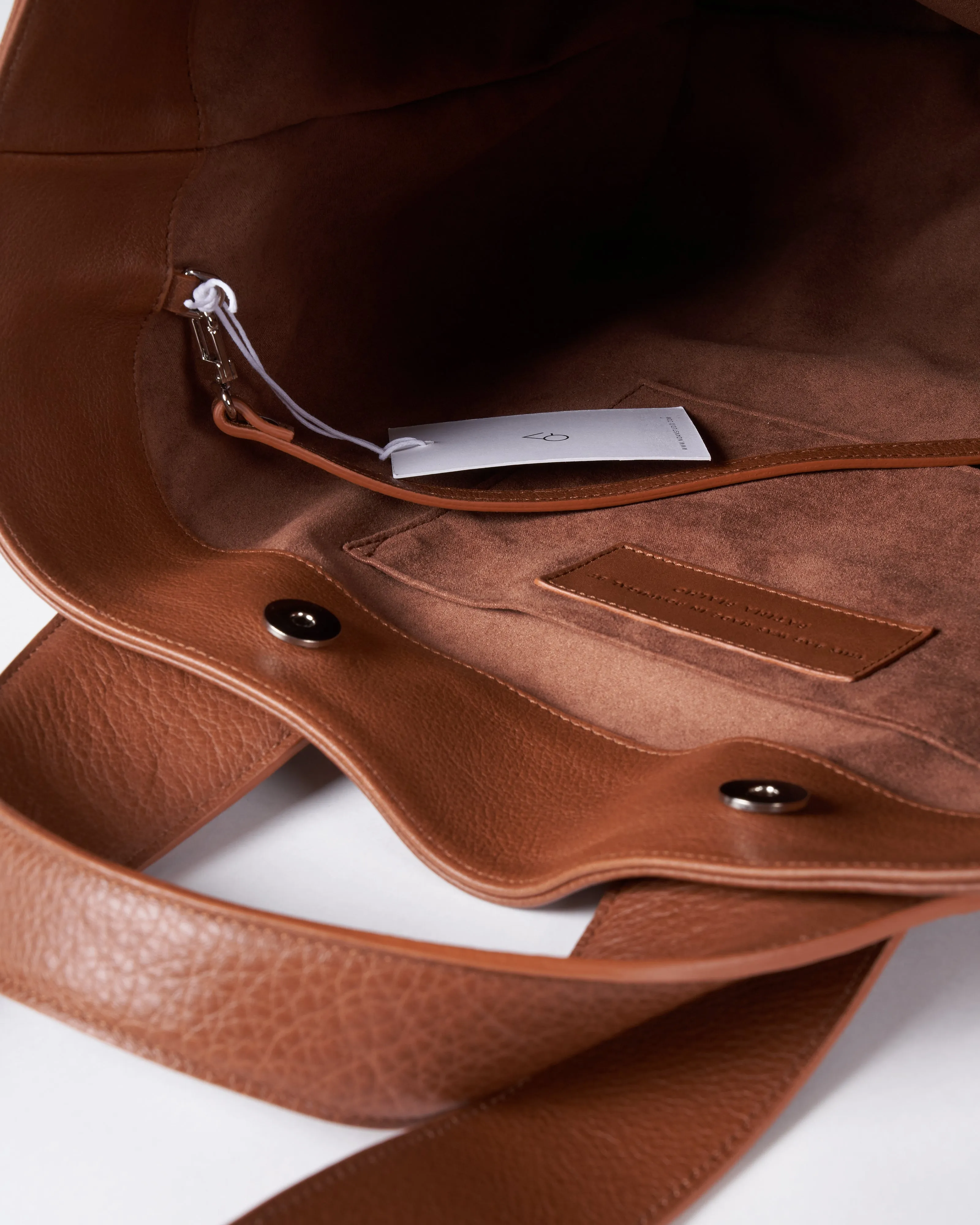 plen tote bag - terracotta leather