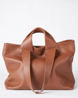 plen tote bag - terracotta leather